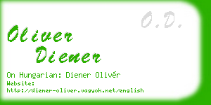 oliver diener business card