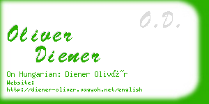 oliver diener business card